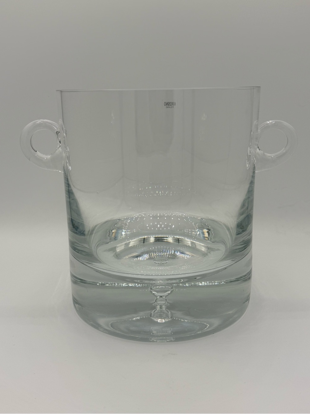 Krosno Glass Ice Bucket with Loop Handles